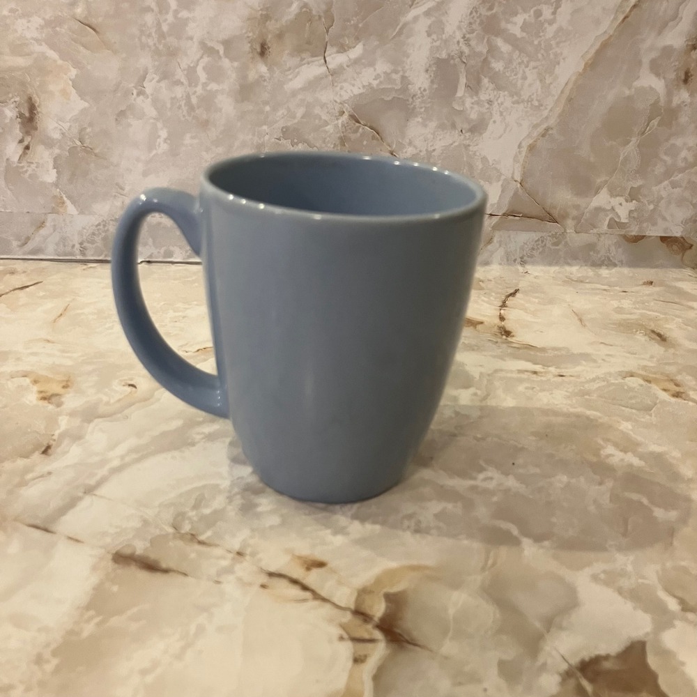 Corelle Stoneware Coffee Mug Dusty Blue Solid Glossy Tea Cup